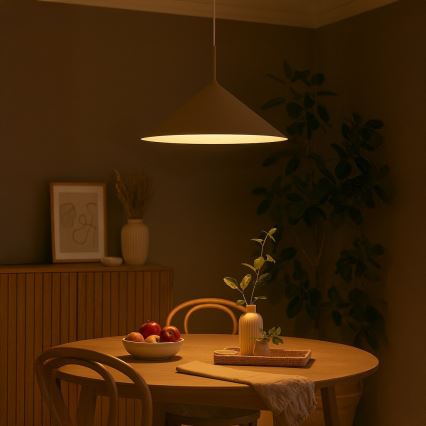 Pakabinama liustra CAPITAL 1xGX53/15W/230V Ø 60 cm smėlinė