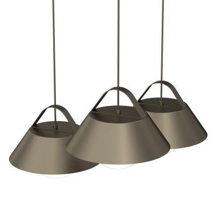 Pakabinama liustra FUNDA 3xE27/15W/230V bronzinė