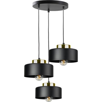 Pakabinama liustra IGNIA 3xE27/60W/230V juoda