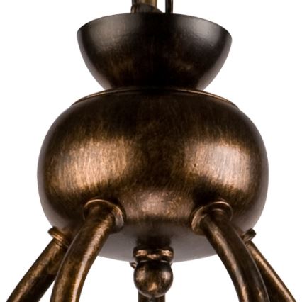 Pakabinama liustra RETRO II 5xE27/60W/230V juoda patina