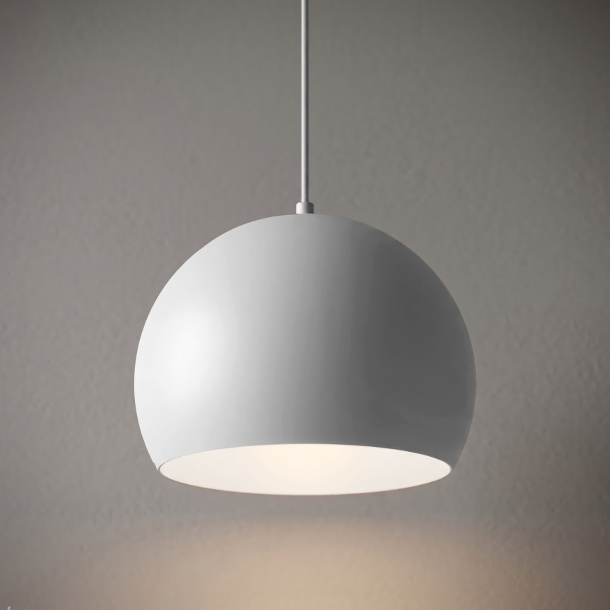Pakabinama liustra SOOL 1xE27/15W/230V, skersmuo 27 cm, balta