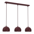 Pakabinama liustra SOOL ant laido 3xE27/15W/230V, bordo