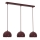 Pakabinama liustra SOOL ant laido 3xE27/15W/230V, bordo