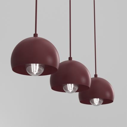 Pakabinama liustra SOOL ant laido 3xE27/15W/230V, bordo