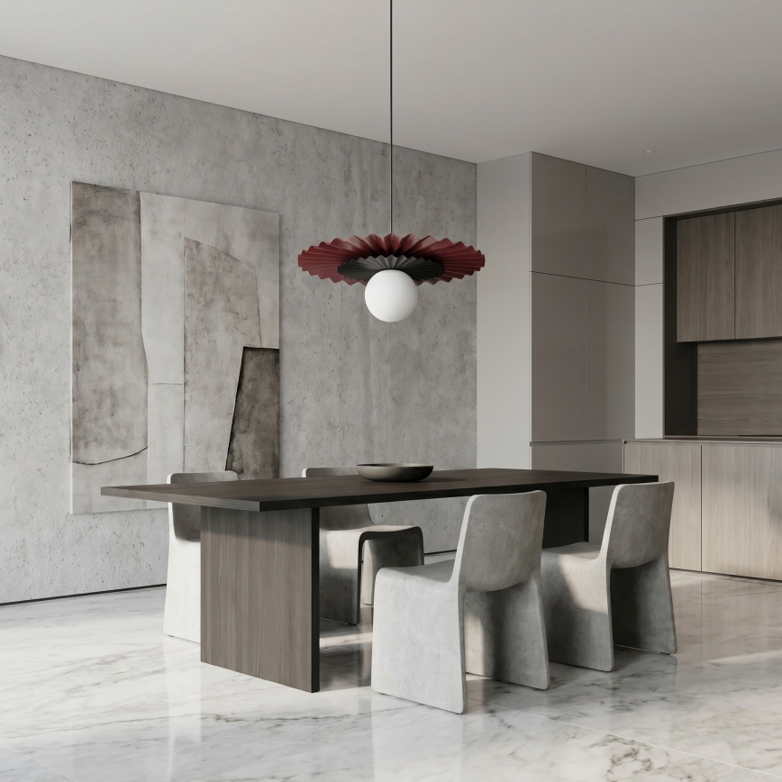 Pakabinama liustra UMBRA 1xG9/8W/230V juoda/raudona