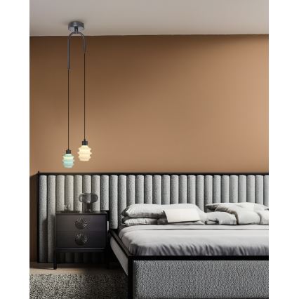 Pakabinamas LED šviestuvas ant laido CACTUS LED/6W/230V 3000K žalia/balta