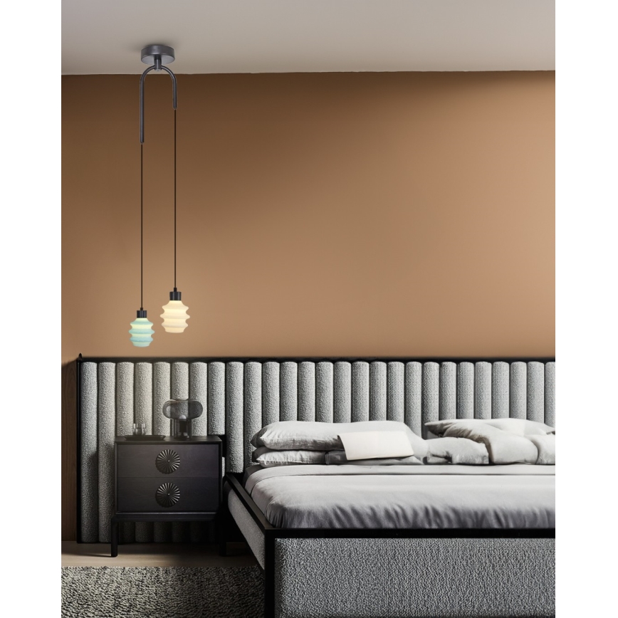 Pakabinamas LED šviestuvas ant laido CACTUS LED/6W/230V 3000K žalia/balta