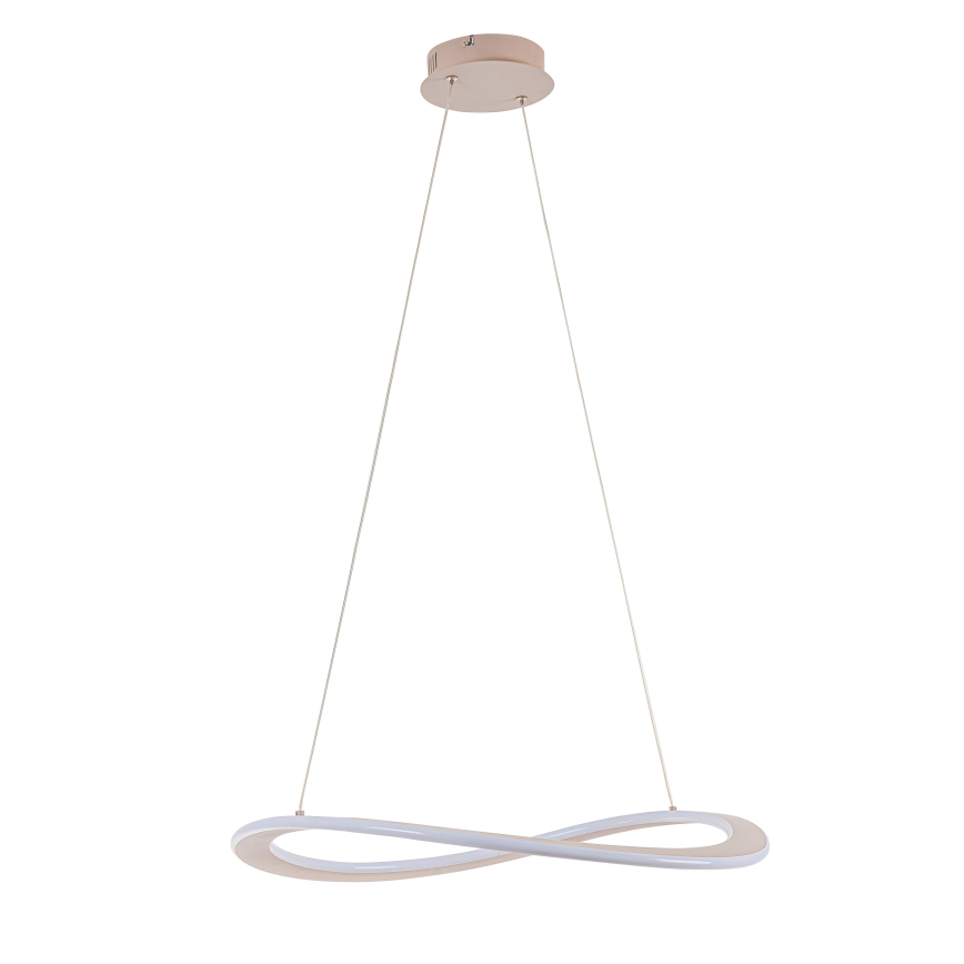 Pakabinamas LED šviestuvas ant laido CASHMERE, 40 W, 230 V, Ø 59,5 cm, smėlio spalvos