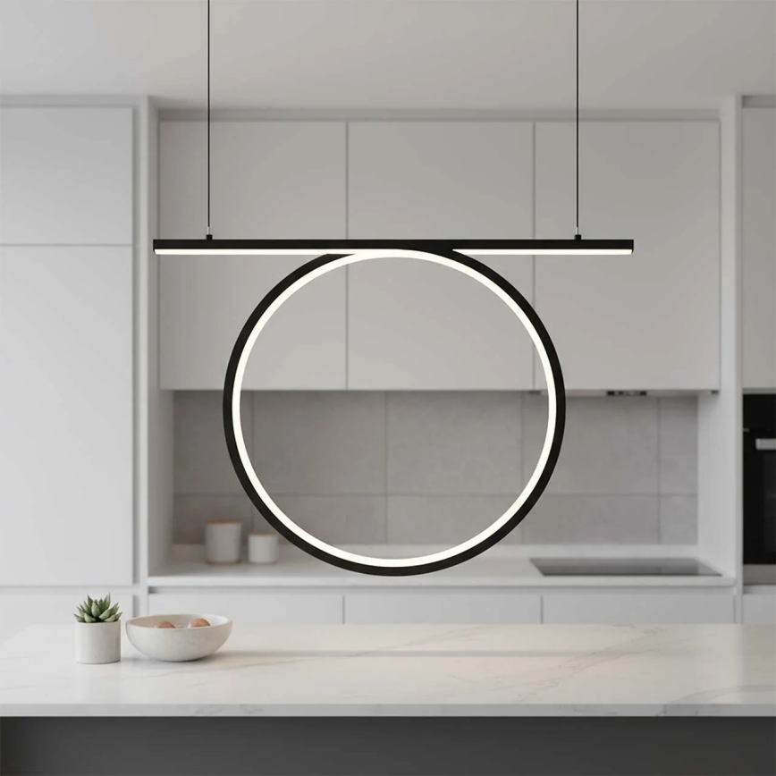 Pakabinamas LED šviestuvas ant laido ODETTA LED/30W/230V 4000K juodas