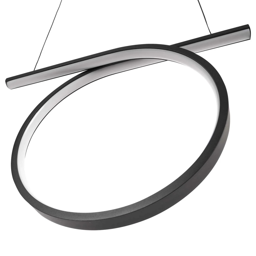 Pakabinamas LED šviestuvas ant laido ODETTA LED/30W/230V 4000K juodas