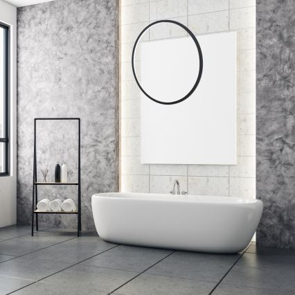 Pakabinamas LED šviestuvas ant laido SATURNO LED/28W/230V skersmuo 50 cm IP44 juodas