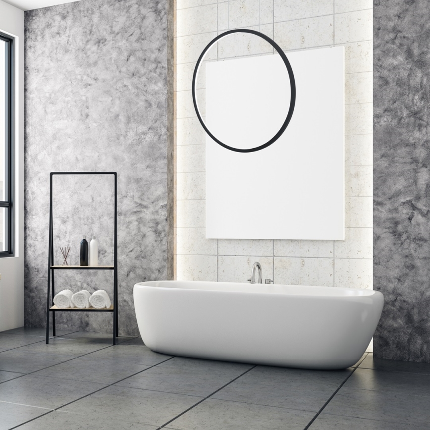 Pakabinamas LED šviestuvas ant laido SATURNO LED/28W/230V skersmuo 50 cm IP44 juodas