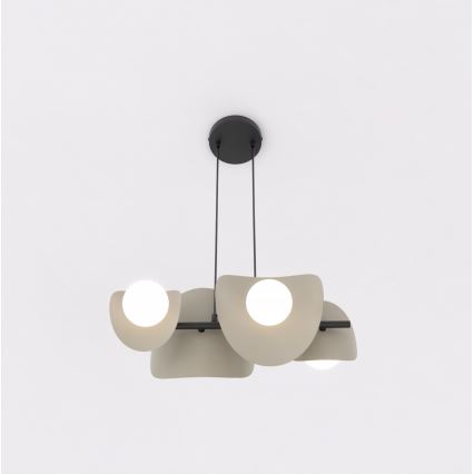 Pakabinamas liustras ant laido ELEMENTI 4xG9/8W/230V smėlio spalvos