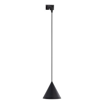 Pakabinamas sietynas 1-fazės bėgių sistemai CONO 1xE27/15W/230V juoda