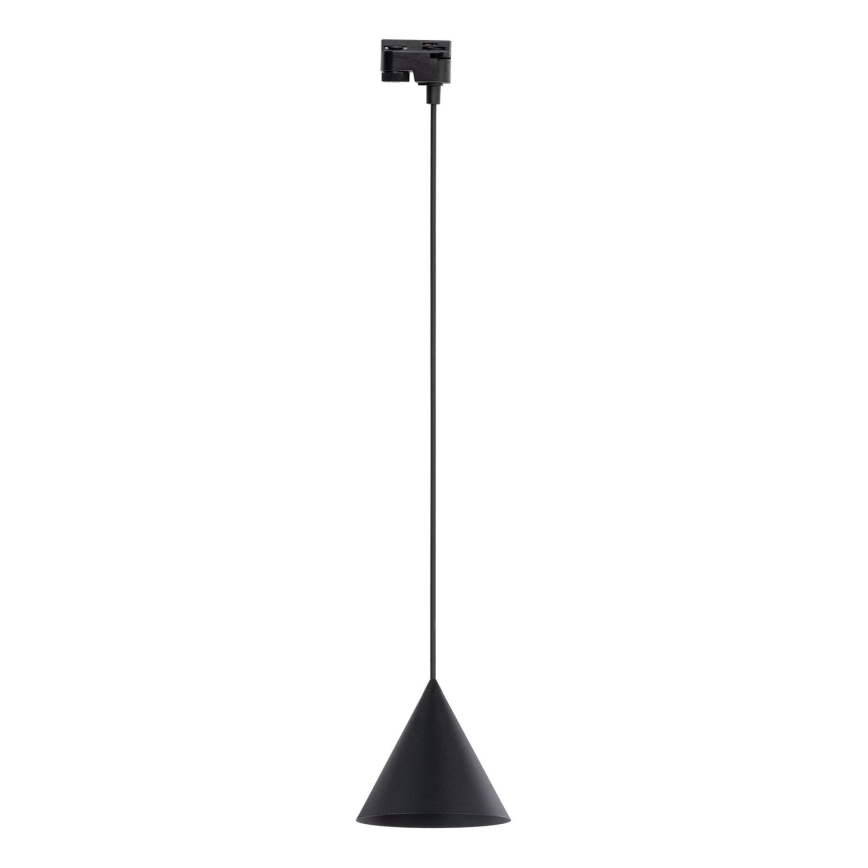 Pakabinamas sietynas 1-fazės bėgių sistemai CONO 1xE27/15W/230V juoda