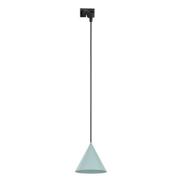 Pakabinamas sietynas 1-fazės bėgių sistemai CONO 1xE27/15W/230V juoda/Mėtinė