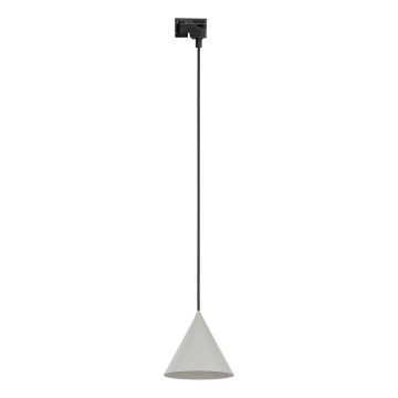 Pakabinamas sietynas 1-fazės bėgių sistemai CONO 1xE27/15W/230V juoda/pilka
