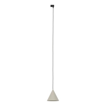Pakabinamas sietynas 1-fazės bėgių sistemai CONO 1xE27/15W/230V juoda/smėlio spalva