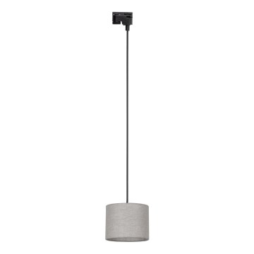 Pakabinamas sietynas 1-fazės bėgių sistemai TRACER 1xE27/15W/230V diametras 20 cm juoda/pilka