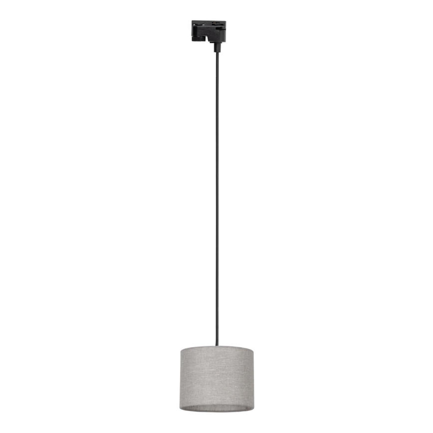 Pakabinamas sietynas 1-fazės bėgių sistemai TRACER 1xE27/15W/230V diametras 20 cm juoda/pilka
