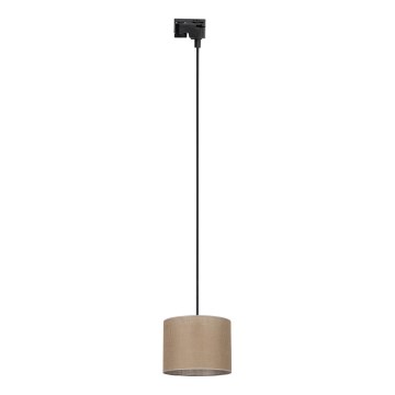 Pakabinamas sietynas 1-fazės bėgių sistemai TRACER 1xE27/15W/230V diametras 20 cm juoda/ruda