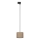 Pakabinamas sietynas 1-fazės bėgių sistemai TRACER 1xE27/15W/230V diametras 20 cm juoda/ruda