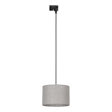 Pakabinamas sietynas 1-fazės bėgių sistemai TRACER 1xE27/15W/230V diametras 30 cm juoda/pilka