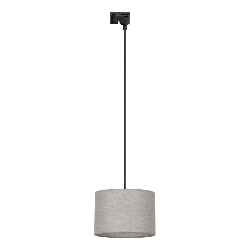 Pakabinamas sietynas 1-fazės bėgių sistemai TRACER 1xE27/15W/230V diametras 30 cm juoda/pilka