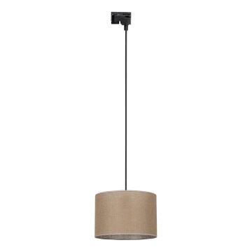 Pakabinamas sietynas 1-fazės bėgių sistemai TRACER 1xE27/15W/230V diametras 30 cm juoda/ruda