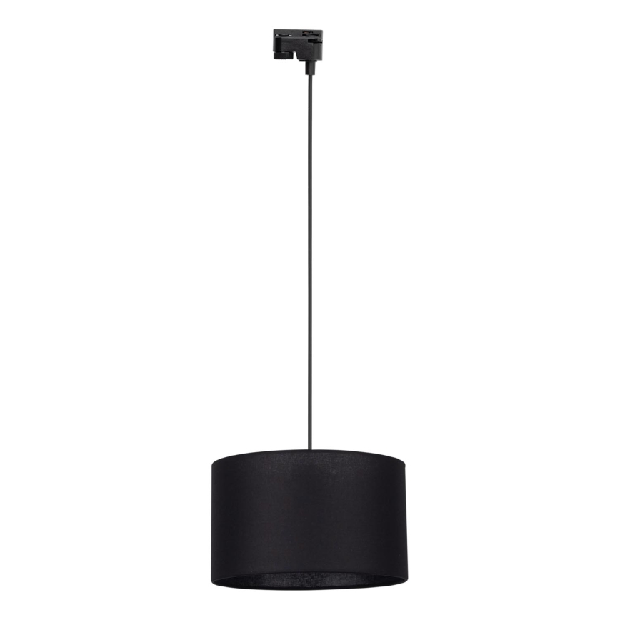 Pakabinamas sietynas 1-fazės bėgių sistemai TRACER 1xE27/15W/230V diametras 38 cm juoda
