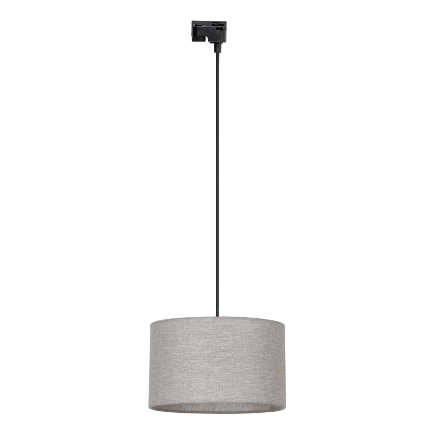 Pakabinamas sietynas 1-fazės bėgių sistemai TRACER 1xE27/15W/230V diametras 38 cm juoda/pilka