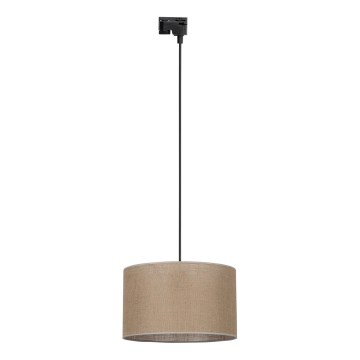 Pakabinamas sietynas 1-fazės bėgių sistemai TRACER 1xE27/15W/230V diametras 38 cm juoda/ruda