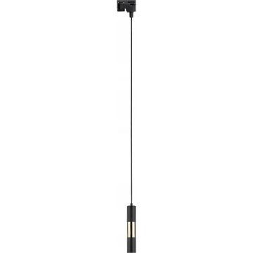 Pakabinamas sietynas 1-fazės bėgių sistemai TRACER 1xGU10/10W/230V juoda/auksas