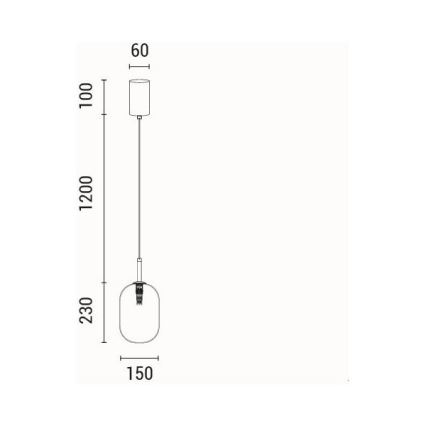 Pakabinamas sietynas 1xE14/25W/230V balta diametras 15 cm