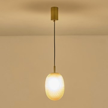 Pakabinamas sietynas 1xE14/25W/230V ruda pr. 15 cm
