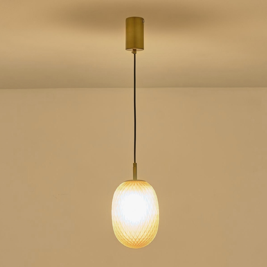 Pakabinamas sietynas 1xE14/25W/230V ruda pr. 15 cm