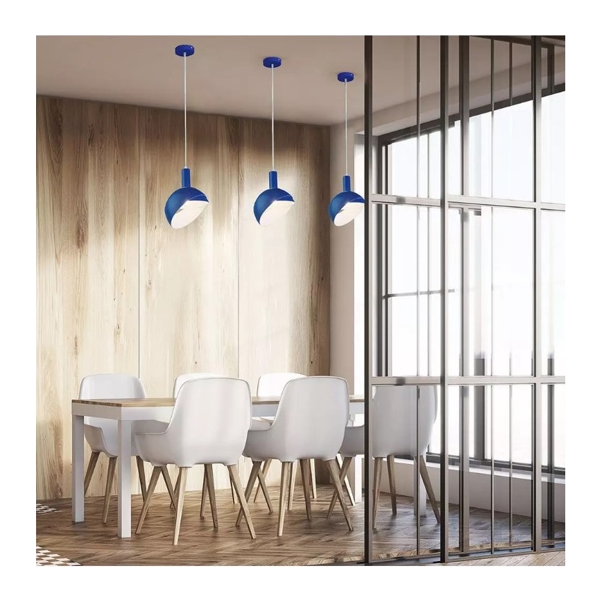 Pakabinamas sietynas 1xE14/60W/230V mėlynas