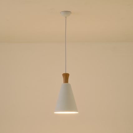 Pakabinamas sietynas 1xE27/15W/230V balta diametras 20 cm