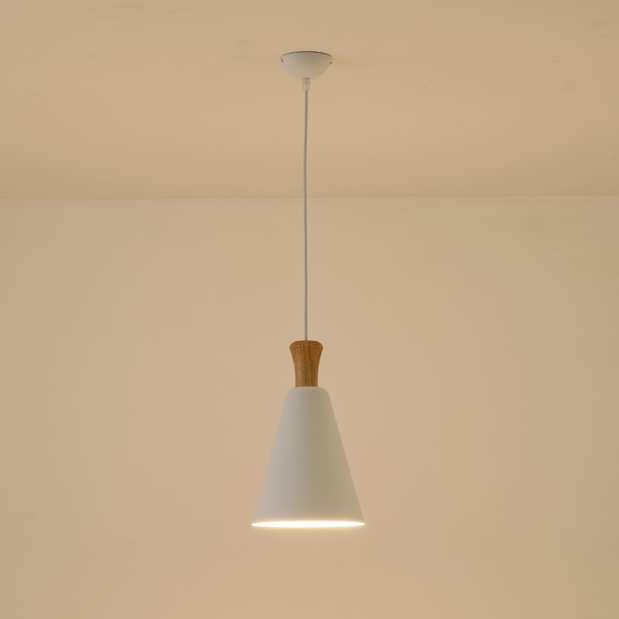 Pakabinamas sietynas 1xE27/15W/230V balta diametras 20 cm