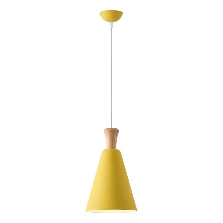 Pakabinamas sietynas 1xE27/15W/230V geltona diametras 20 cm