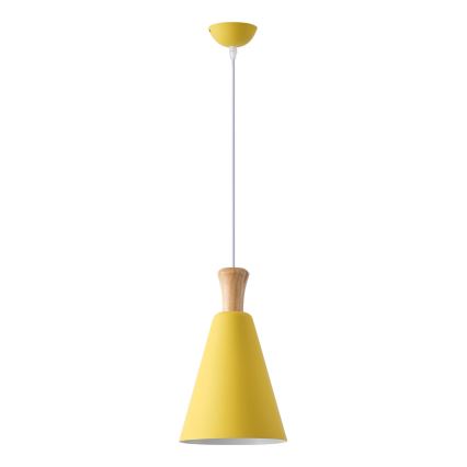 Pakabinamas sietynas 1xE27/15W/230V geltona diametras 20 cm