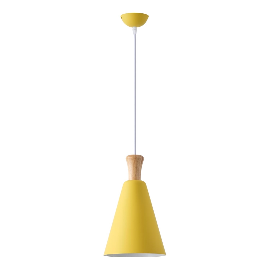 Pakabinamas sietynas 1xE27/15W/230V geltona diametras 20 cm