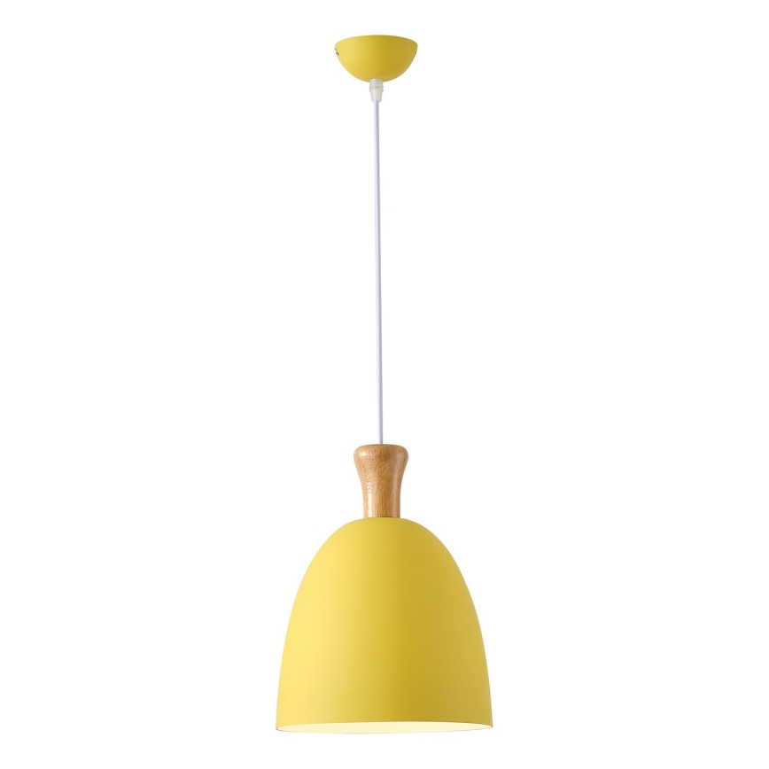 Pakabinamas sietynas 1xE27/15W/230V geltona diametras 23 cm