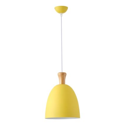 Pakabinamas sietynas 1xE27/15W/230V geltona diametras 23 cm