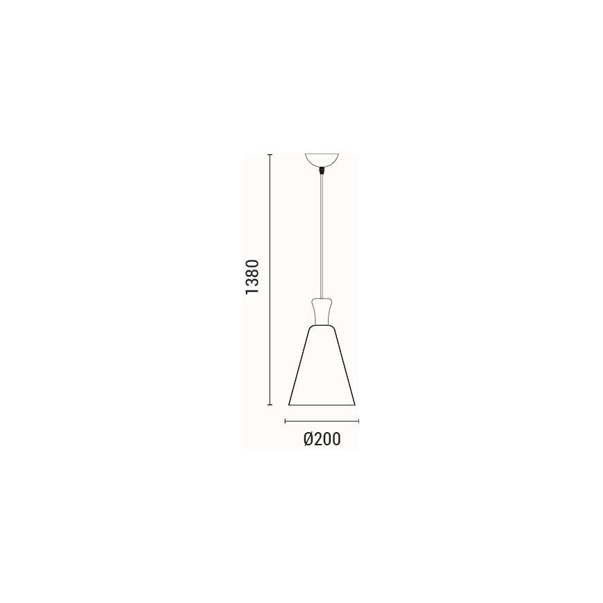 Pakabinamas sietynas 1xE27/15W/230V juoda diametras 20 cm