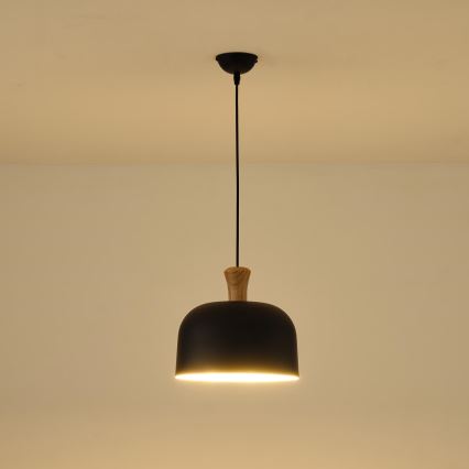 Pakabinamas sietynas 1xE27/15W/230V juoda diametras 27 cm