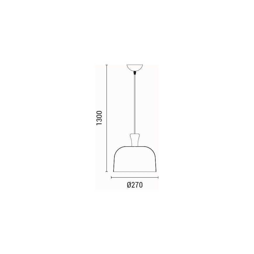 Pakabinamas sietynas 1xE27/15W/230V juoda diametras 27 cm