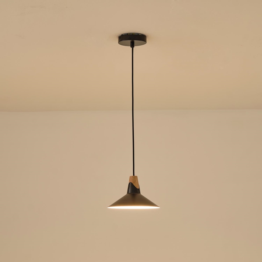 Pakabinamas sietynas 1xE27/15W/230V juoda