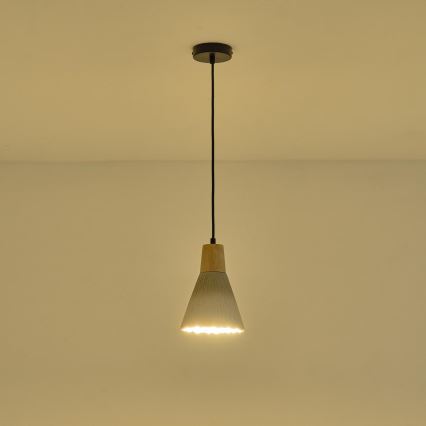 Pakabinamas sietynas 1xE27/15W/230V kreminė