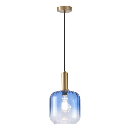 Pakabinamas sietynas 1xE27/15W/230V mėlyna/dūminis diametras 20 cm